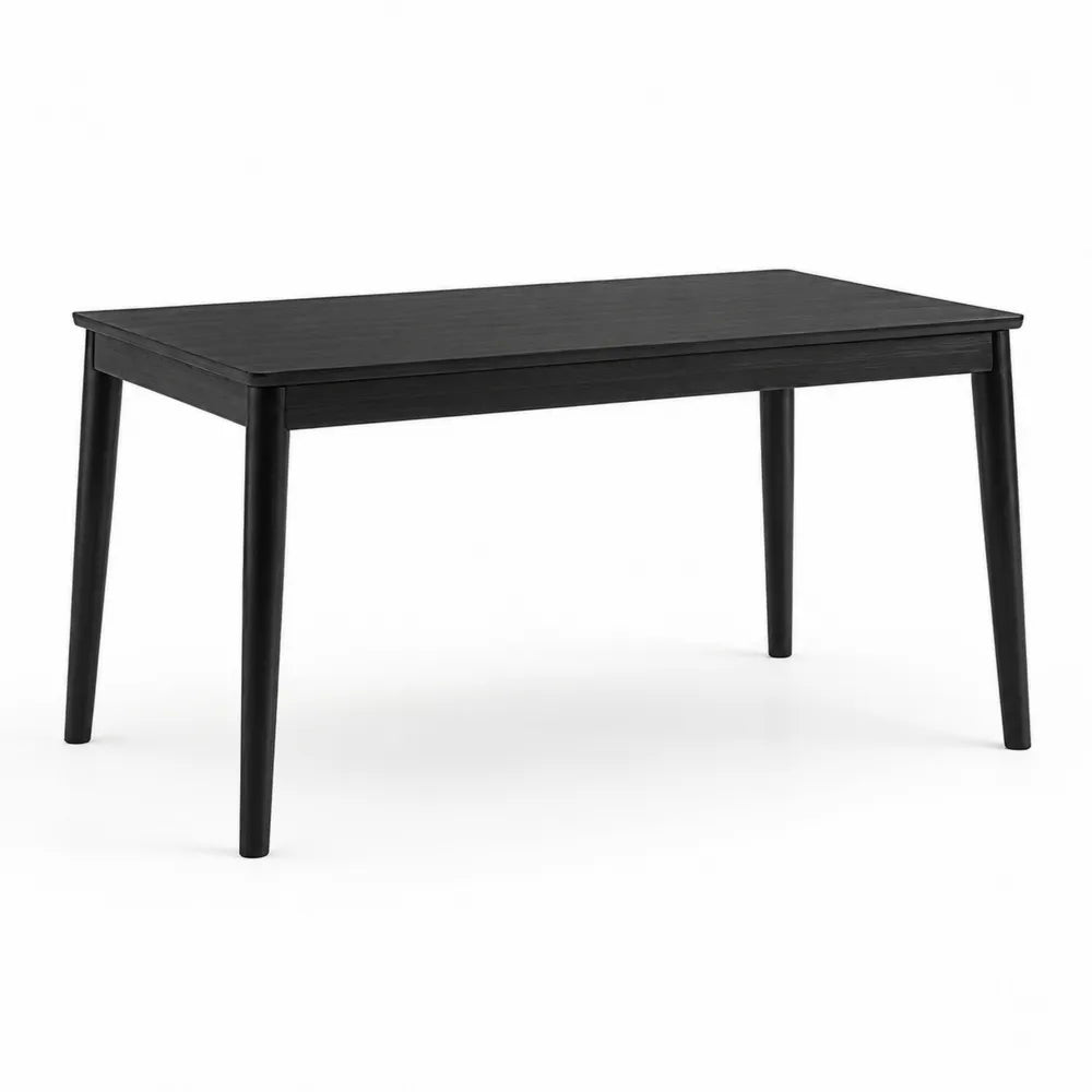 Tavolo da pranzo rettangolare in legno nero