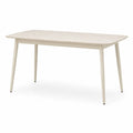 Tavolo da pranzo rettangolare beige MDF e legno